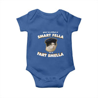 Funny Cat Farts Meme Baby Onesie You're Either A Smart Fella Or A Fart Smella - Wonder Print Shop