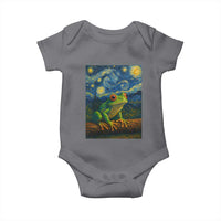 Funny Frog Baby Onesie Van Gogh Style Starry Night - Wonder Print Shop