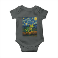 Funny Frog Baby Onesie Van Gogh Style Starry Night - Wonder Print Shop