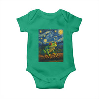 Funny Frog Baby Onesie Van Gogh Style Starry Night - Wonder Print Shop