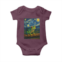 Funny Frog Baby Onesie Van Gogh Style Starry Night - Wonder Print Shop