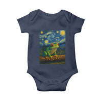 Funny Frog Baby Onesie Van Gogh Style Starry Night - Wonder Print Shop