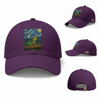Funny Frog Baseball Cap Van Gogh Style Starry Night