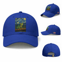 Funny Frog Baseball Cap Van Gogh Style Starry Night
