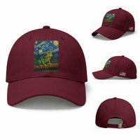 Funny Frog Baseball Cap Van Gogh Style Starry Night