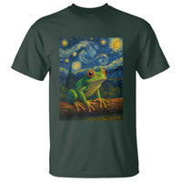 Funny Frog T Shirt Van Gogh Style Starry Night - Wonder Print Shop