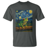 Funny Frog T Shirt Van Gogh Style Starry Night - Wonder Print Shop