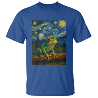 Funny Frog T Shirt Van Gogh Style Starry Night - Wonder Print Shop