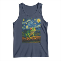 Funny Frog Tank Top Van Gogh Style Starry Night - Wonder Print Shop