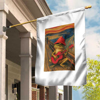 Funny Frog Garden Flag Playing Guitar Van Gogh Starry Night Art Parody - Wonder Print Shop