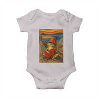 Funny Frog Baby Onesie Playing Guitar Van Gogh Starry Night Art Parody - Wonder Print Shop