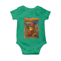 Funny Frog Baby Onesie Playing Guitar Van Gogh Starry Night Art Parody - Wonder Print Shop