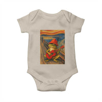 Funny Frog Baby Onesie Playing Guitar Van Gogh Starry Night Art Parody - Wonder Print Shop