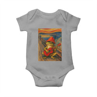 Funny Frog Baby Onesie Playing Guitar Van Gogh Starry Night Art Parody - Wonder Print Shop