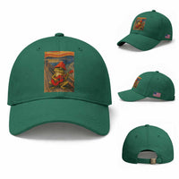 Funny Frog Baseball Cap Playing Guitar Van Gogh Starry Night Art Parody