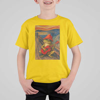 Funny Frog T Shirt For Kid Playing Guitar Van Gogh Starry Night Art Parody - Wonder Print Shop
