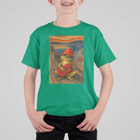 Funny Frog T Shirt For Kid Playing Guitar Van Gogh Starry Night Art Parody - Wonder Print Shop