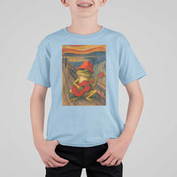 Funny Frog T Shirt For Kid Playing Guitar Van Gogh Starry Night Art Parody - Wonder Print Shop