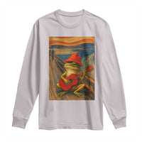 Funny Frog Long Sleeve Shirt Playing Guitar Van Gogh Starry Night Art Parody - Wonder Print Shop