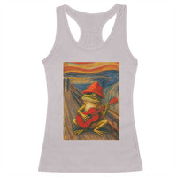Funny Frog Racerback Tank Top Playing Guitar Van Gogh Starry Night Art Parody - Wonder Print Shop