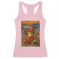 Funny Frog Racerback Tank Top Playing Guitar Van Gogh Starry Night Art Parody - Wonder Print Shop