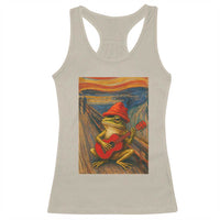 Funny Frog Racerback Tank Top Playing Guitar Van Gogh Starry Night Art Parody - Wonder Print Shop