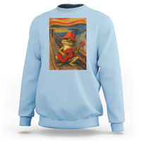 Funny Frog Sweatshirt Playing Guitar Van Gogh Starry Night Art Parody - Wonder Print Shop