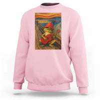 Funny Frog Sweatshirt Playing Guitar Van Gogh Starry Night Art Parody - Wonder Print Shop
