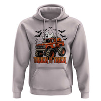 Truck Or Treat Ghost Racing Hoodie Funny Halloween Monster Truck Lover - Wonder Print Shop