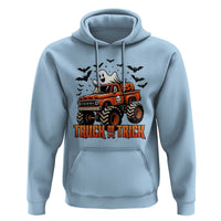 Truck Or Treat Ghost Racing Hoodie Funny Halloween Monster Truck Lover - Wonder Print Shop