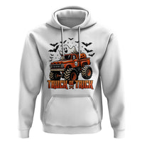 Truck Or Treat Ghost Racing Hoodie Funny Halloween Monster Truck Lover - Wonder Print Shop