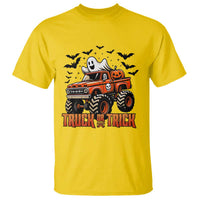 Truck Or Treat Ghost Racing T Shirt Funny Halloween Monster Truck Lover - Wonder Print Shop
