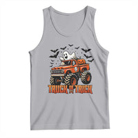 Truck Or Treat Ghost Racing Tank Top Funny Halloween Monster Truck Lover - Wonder Print Shop