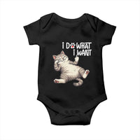 Funny Cat Baby Onesie I Do What I Want - Wonder Print Shop
