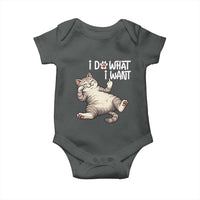 Funny Cat Baby Onesie I Do What I Want - Wonder Print Shop