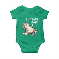 Funny Cat Baby Onesie I Do What I Want - Wonder Print Shop