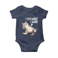 Funny Cat Baby Onesie I Do What I Want - Wonder Print Shop