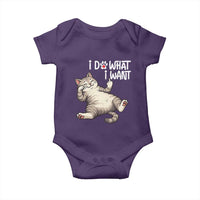 Funny Cat Baby Onesie I Do What I Want - Wonder Print Shop