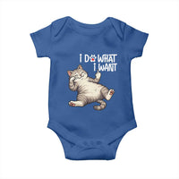 Funny Cat Baby Onesie I Do What I Want - Wonder Print Shop