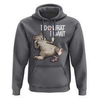 Funny Cat Hoodie I Do What I Want - Wonder Print Shop