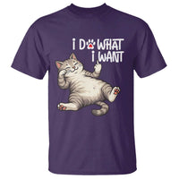 Funny Cat T Shirt I Do What I Want - Wonder Print Shop