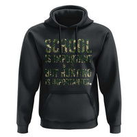 School Is Important But Hunting Is Importanter Hoodie Hunter Life Joke - Wonder Print Shop