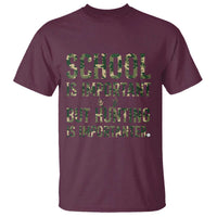 School Is Important But Hunting Is Importanter T Shirt Hunter Life Joke - Wonder Print Shop