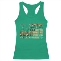 Hunter Life Joke Racerback Tank Top Hunting Makes Me Feel Less Murdery - Wonder Print Shop