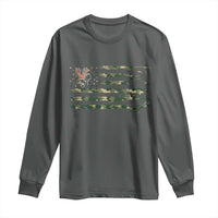 Hunting And Fishing Life Long Sleeve Shirt American Flag - Wonder Print Shop