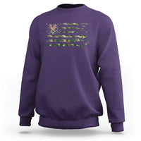 Hunting And Fishing Life Sweatshirt American Flag - Wonder Print Shop