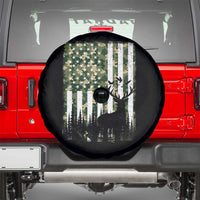 Deer Hunting Spare Tire Cover American Flag Camo Gift - Wonder Print Shop
