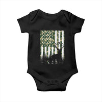 Deer Hunting Baby Onesie American Flag Camo Gift - Wonder Print Shop