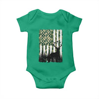 Deer Hunting Baby Onesie American Flag Camo Gift - Wonder Print Shop