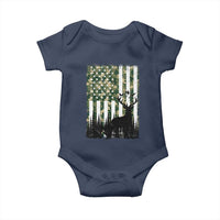 Deer Hunting Baby Onesie American Flag Camo Gift - Wonder Print Shop